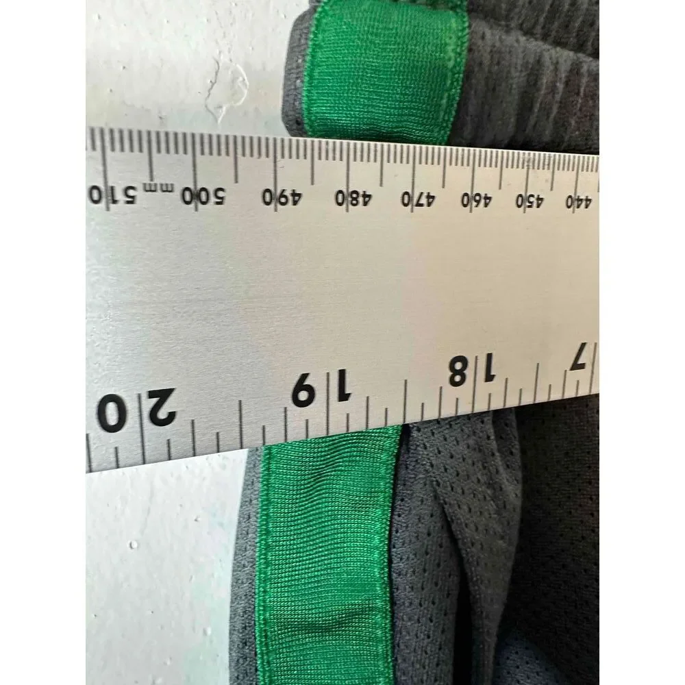 Nike Pants Mens Size XXL Black Unisex Green Side Stripe Elastic Waistband